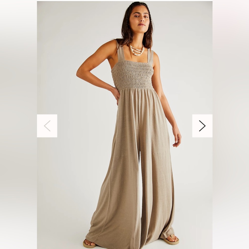 Free People Smocked Jumpsuit